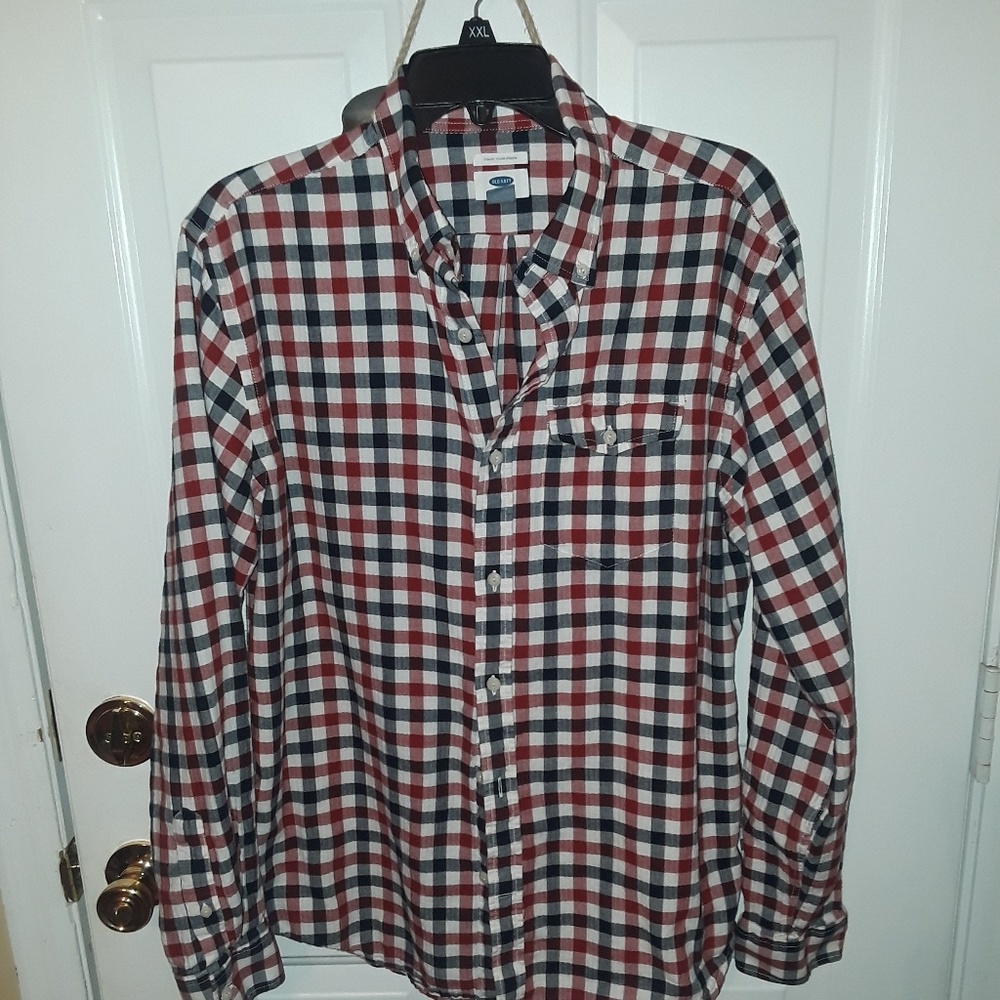 Mens large button up shirt